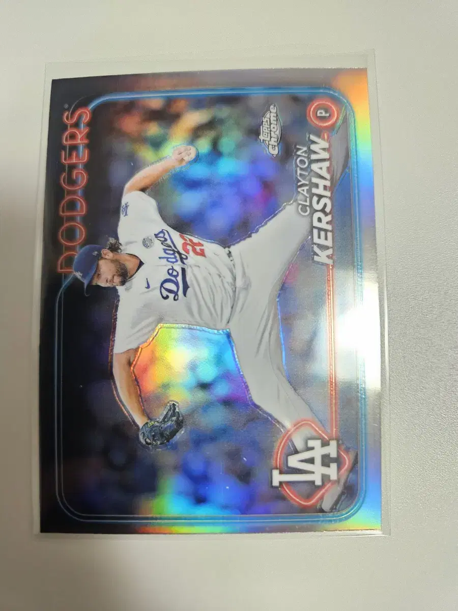 커쇼 2024 Topps Chrome 리플렉터 카드